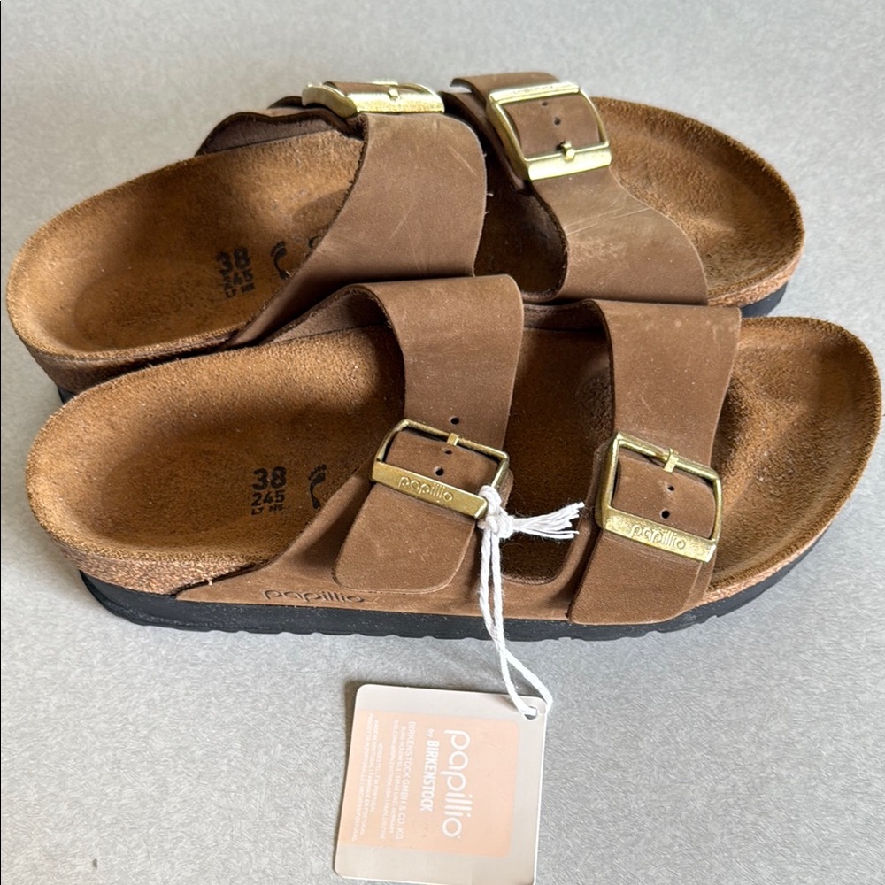 NWT Papillio Birkenstock Tan Sandals